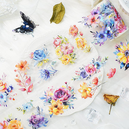 Original hand account tape shell light flower decoration handmade collage diy hand account material wholesale special material pet tape