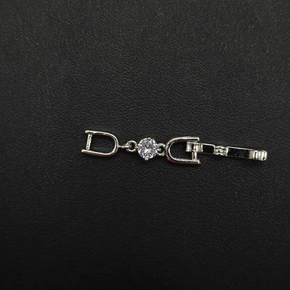 Joker bracelet necklace extended chain plated real platinum zircon 3cm lengthened first jewelry button accessories factory outlet