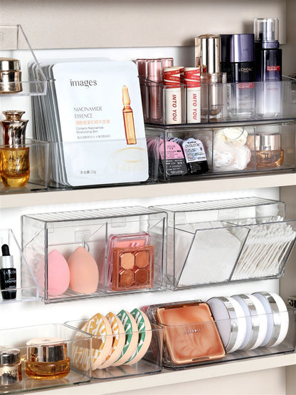 Bathroom Makeup Cotton Wall-Mounted Storage Box Bathroom Cotton Swab Stick Makeup Remover Cotton Dormitory Hair Accessories Storage Rack