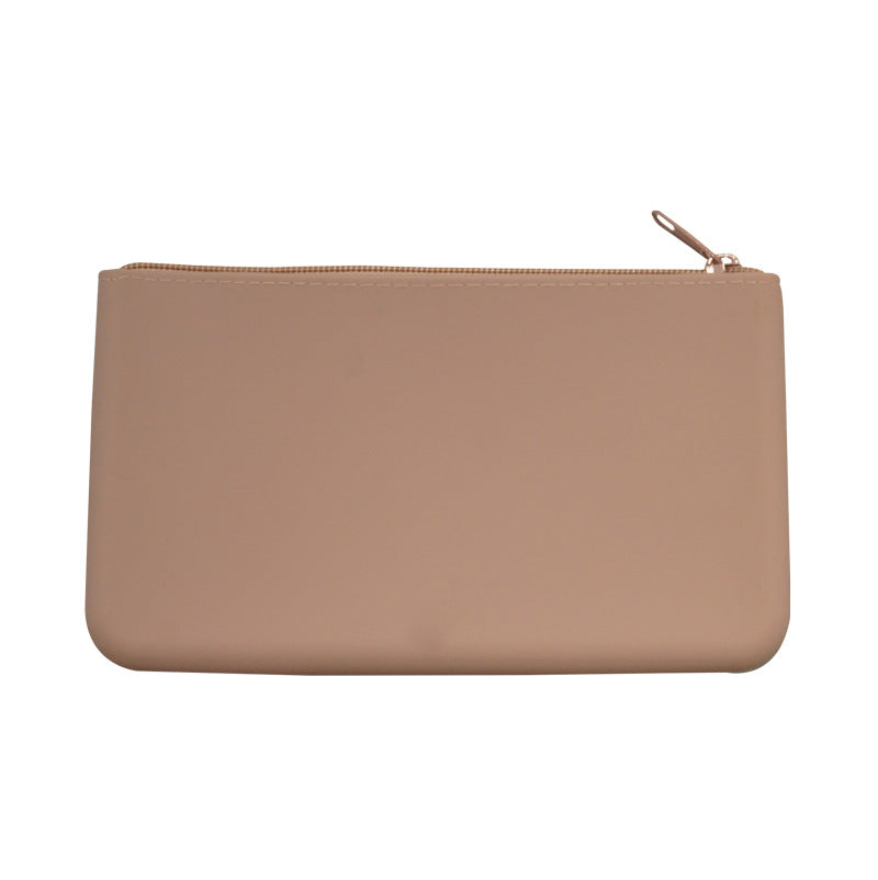 Silicone Travel Data Cable Clutch Bag for Storing Mobile Phones, Earphones, Makeup Brushes, and Cosmetics, Ins-Style Foreign Trade