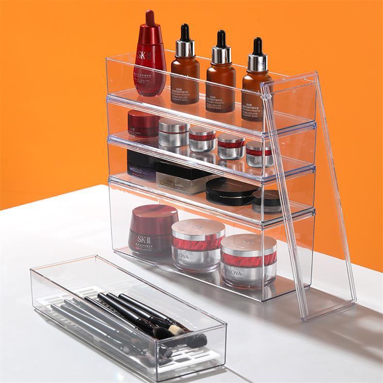 Food-Grade Storage Box, Acrylic Refrigerator Storage, Desktop Book Storage Box, Student Dormitory Sundries, Facial Mask Organization
