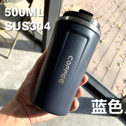 Summer Insulated Stainless Steel Water Cup, Thermos Cup, Coffee Cup, Double-Layer Car Cup, Smart Display Gift Cup, Customizable