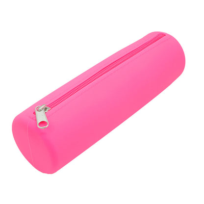 Round Silicone Bag Large Capacity Travel Multi-Purpose Toiletries Storage Bag Stationery Cosmetic Storage Box Storage