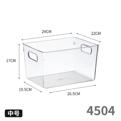 Food-Grade Storage Box, Acrylic Refrigerator Storage, Desktop Book Storage Box, Student Dormitory Sundries, Facial Mask Organization