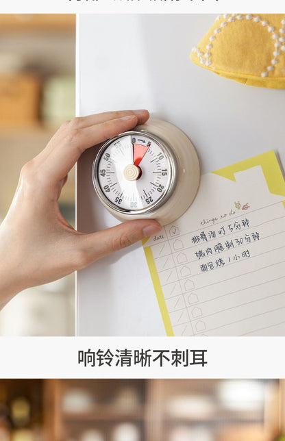 Export mechanical timer kitchen cooking timing reminder visual time management alarm clock countdown magnetic attraction