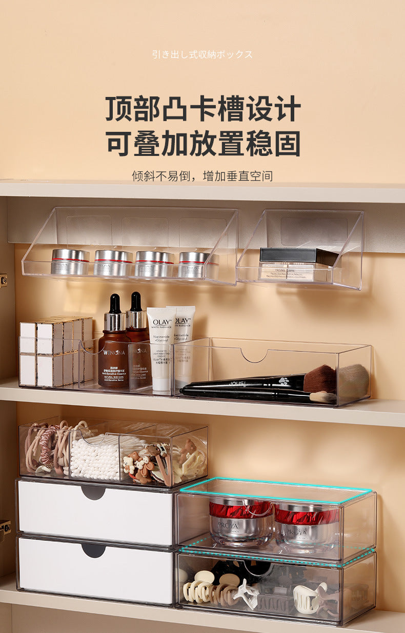 Bathroom Makeup Cotton Wall-Mounted Storage Box Bathroom Cotton Swab Stick Makeup Remover Cotton Dormitory Hair Accessories Storage Rack