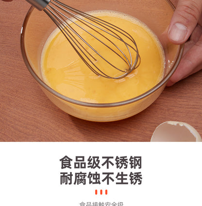 Factory spot supply manual egg beater stainless steel silicone egg beater hand mixer silicone egg beater