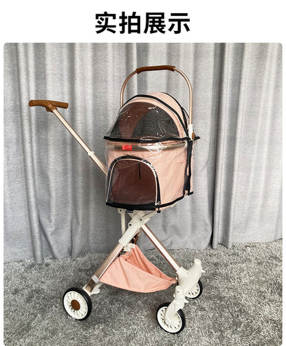 Outdoor Pet Cart Rain Cover Eva Transparent Cart Poncho Rainproof Warm Dog Cart Raincoat Windproof Cover Wholesale