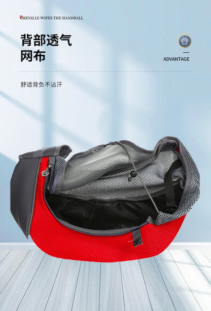 Cross-Border Pet Carrier Bag with Open Top, Breathable, Portable, Suitable for Cats and Dogs, Drawstring Mesh Single Shoulder Bag for Cats