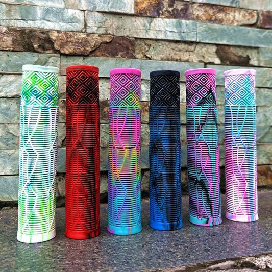 Universal extended mixed color mountain bike handle cover vertical rubber non-slip soft handle cycling bicycle grip accessories