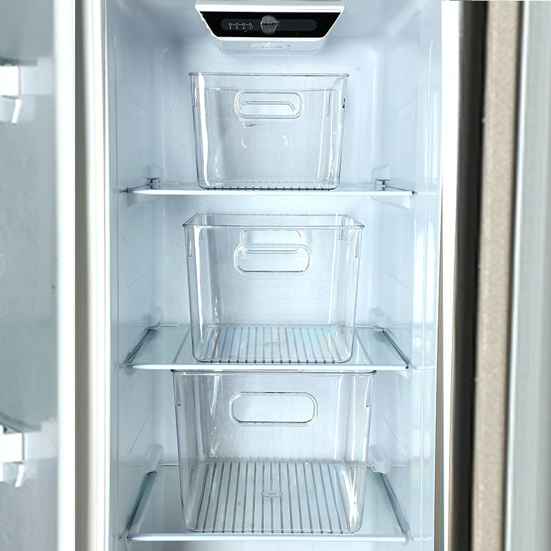 Transparent Storage Box Desktop Kitchen Cabinet Drawer Refrigerator Storage Box Acrylic Snacks Portable Storage Basket