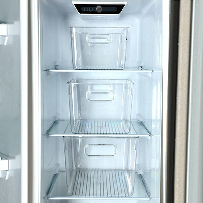 Transparent Storage Box Desktop Kitchen Cabinet Drawer Refrigerator Storage Box Acrylic Snacks Portable Storage Basket