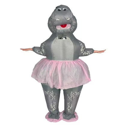 Cross-Border Trade Halloween Costume Party Props Riding Animal Cute Horse Inflatable Costume Theme Party