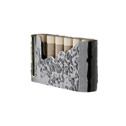 Household Glacier Pattern Garbage Bag Storage Box Punch-Free Storage Box Withdrawable Kitchen Garbage Bag Storage Rack