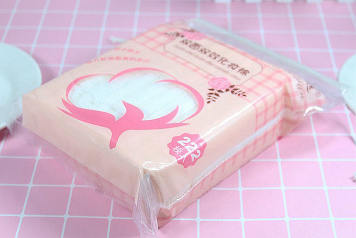 Wholesale Ramila cotton makeup cotton 50 pieces double-sided three-layer non-slag makeup remover cotton thickened 222 pieces