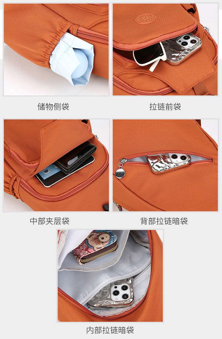 Fashion Chest Bag Backpack Fashion Trend 2024 New Women's Chest Bag Casual Anti-splashing Bag Multifunctional Chest Bag