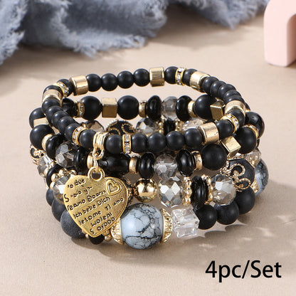 European and American Cross-Border Hot-Selling New Bohemian Bracelets Creative Tassel Multi-Layer Beaded Bracelets Fashion Jewelry