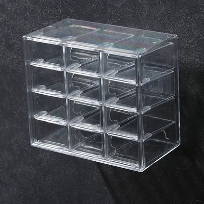 Desktop Wall Hanging Storage Box with Transparent Acrylic Cosmetics Bathroom Stationery Station Kitchen Storage Rack Bedside