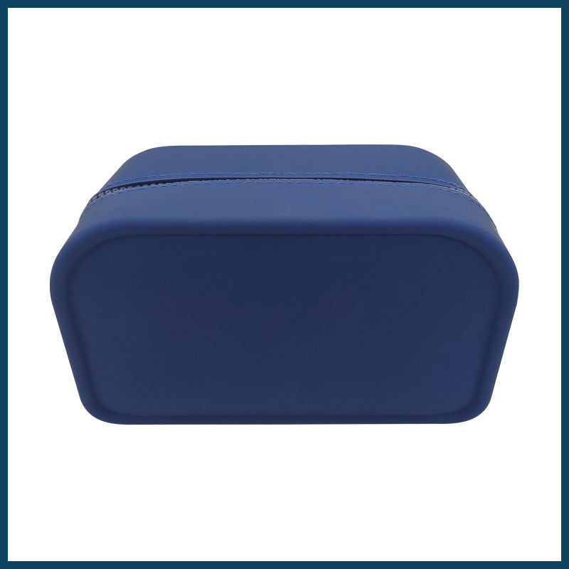 Factory Processing Travel Cosmetic Brush Bag Storage Wash Bag Logo Data Cable Travel Large Capacity Silicone Storage Bag