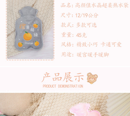 Hot Water Bag Water Filling Cute Mini Large Hand Warmer Hot Compress Warm Water Bag for Belly small size Water Filling for Students