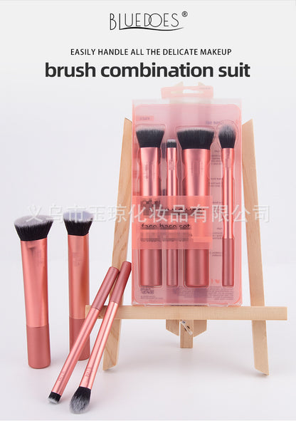 Cross-Border Makeup Brush Rt Series Super Soft Boxed Makeup Brush Set Foundation Brush Eye Shadow Brush Beauty Tool Wholesale