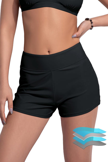 Summer Bag Hip Slim-fit Elastic Yoga Fitness Sports Beach Swimming Flat Angle Menstrual Pants with Briefs