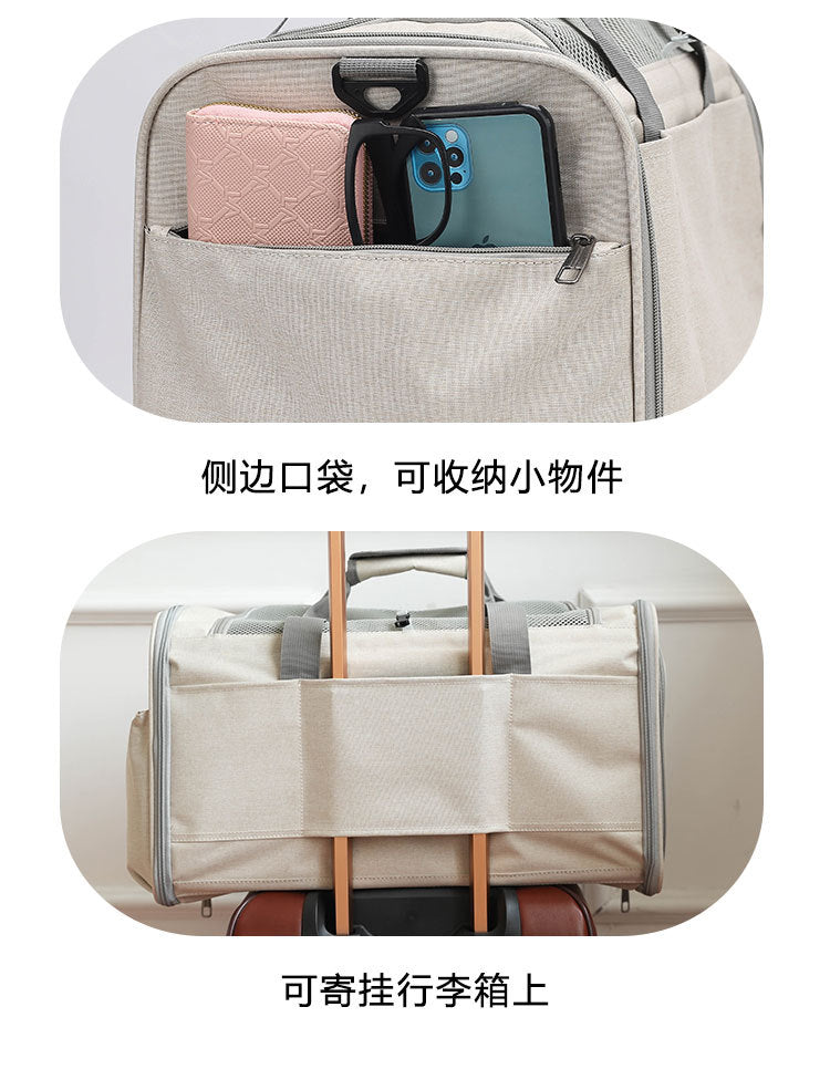 Cat Carrier for Outings, Sterilization, Portable, Large Capacity, Breathable, Cat Car Cage, Cat Cage, Dog Carrier, Handheld, Crossbody, Foldable Pet