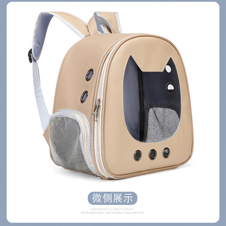 Pet Supplies Cat Carrier Backpack, Space-Style Bag, Light Transparent Pet Carrier, Comfortable and Breathable Cat Backpack, Large Capacity