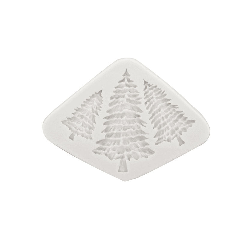 Christmas Theme Elk Snowflake Icicle Christmas Tree Shape Silicone Mold Creative Baking Fondant Cake Decoration