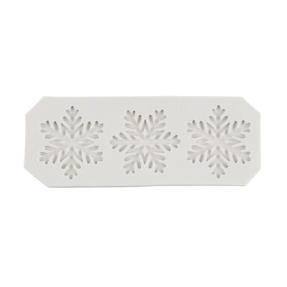 Christmas snowflake modeling silicone molds sugar cake chocolate mold diy baking Christmas decoration glue