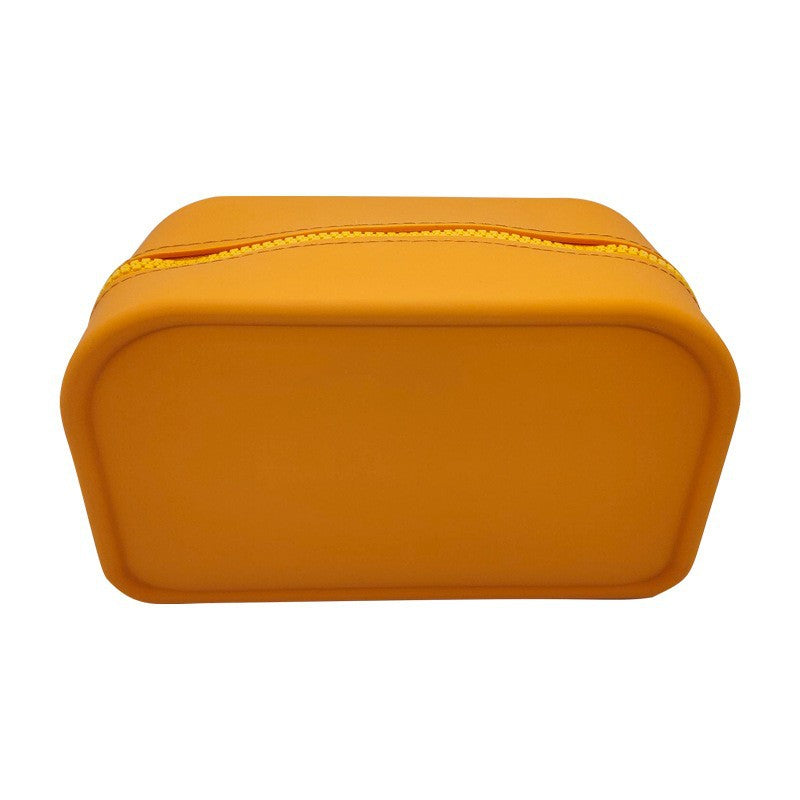 Factory Processing Travel Cosmetic Brush Bag Storage Wash Bag Logo Data Cable Travel Large Capacity Silicone Storage Bag