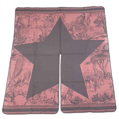Jiangnan Watertown Knitted Shawl High-end Ethnic Style Cloak Western Sichuan Yunnan Travel Wear Imitation Cashmere Cape Women