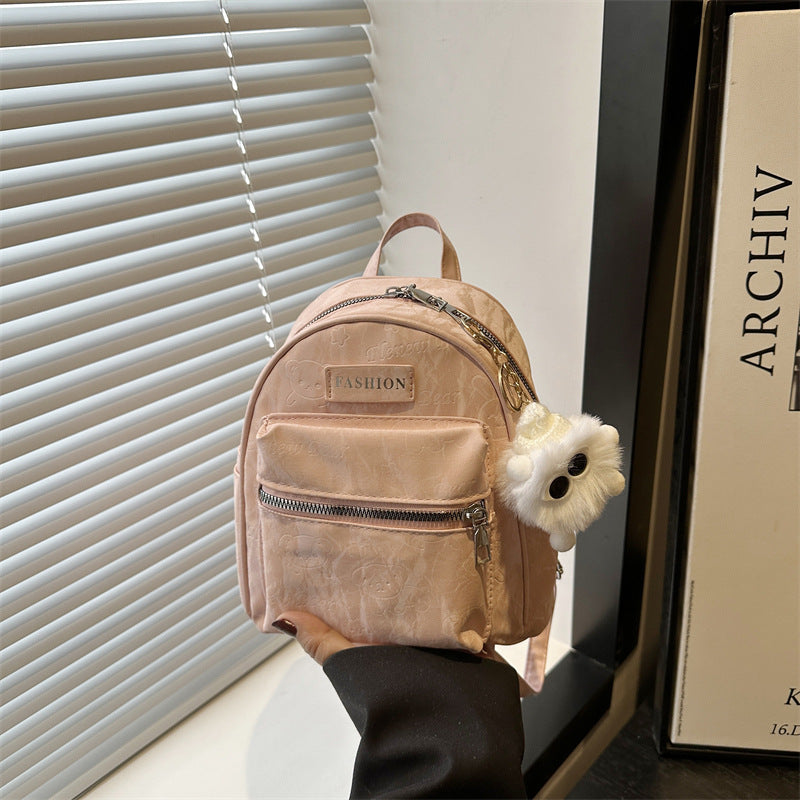 2025 High-Looking Fashionable Travel Small Bag Women's New Style Student Backpack for Work and Outing Backpack