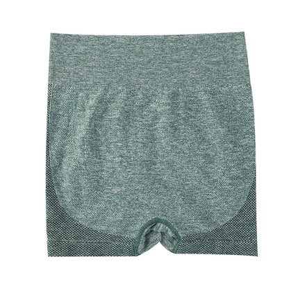 Extra Fat and Enlarge Cross-Border Smiling Face Honey Buttocks Women's High-Waisted Quick-Drying Seamless Tight-Fitting Three-Point Fitness Pants Sports Yoga Shorts