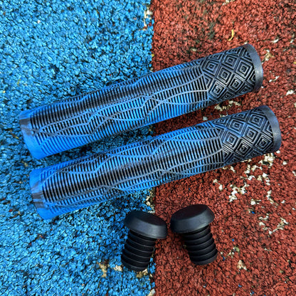 Universal extended mixed color mountain bike handle cover vertical rubber non-slip soft handle cycling bicycle grip accessories
