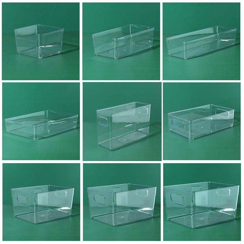 Food-Grade Storage Box, Acrylic Refrigerator Storage, Desktop Book Storage Box, Student Dormitory Sundries, Facial Mask Organization