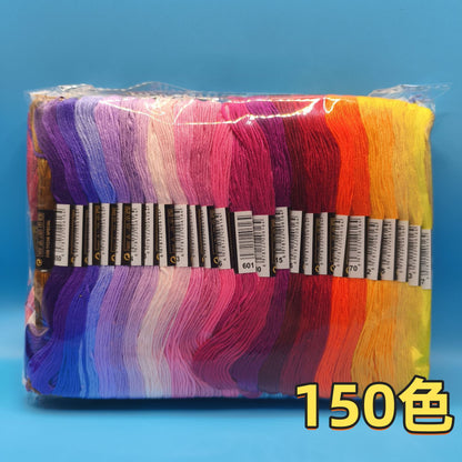 200 color 100 color 50 color cross embroidery thread embroidery thread 6 strands 8 meter branch diy embroidery tool material suit batch