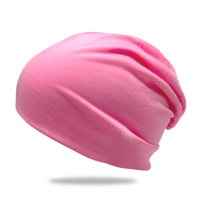Cross-Border New Style Solid Color Slouchy Beanie, Popular Double-Layer Pullover Hat, Thin Postpartum Hat, Cold Weather Hat Wholesale
