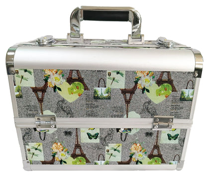 Manufacturer's Ready-Made Wholesale and Retail Professional Makeup Box, Beauty and Manicure Box, Double-Layer Large-Capacity Portable Makeup Box