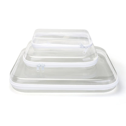 Cross-Border Popular Pet Box Travel Storage Bag Digital Stationery Toiletry Makeup Bag Small Transparent Box Portable