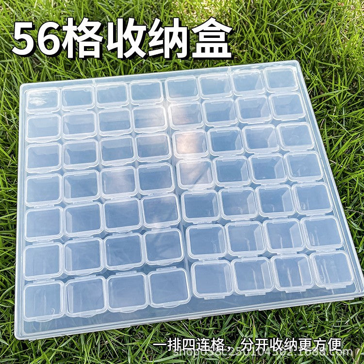 Jewelry Box Jewelry Storage Box Anti-oxidation Box Earrings Card Transparent Multi-compartment Portable Multifunctional Storage Box