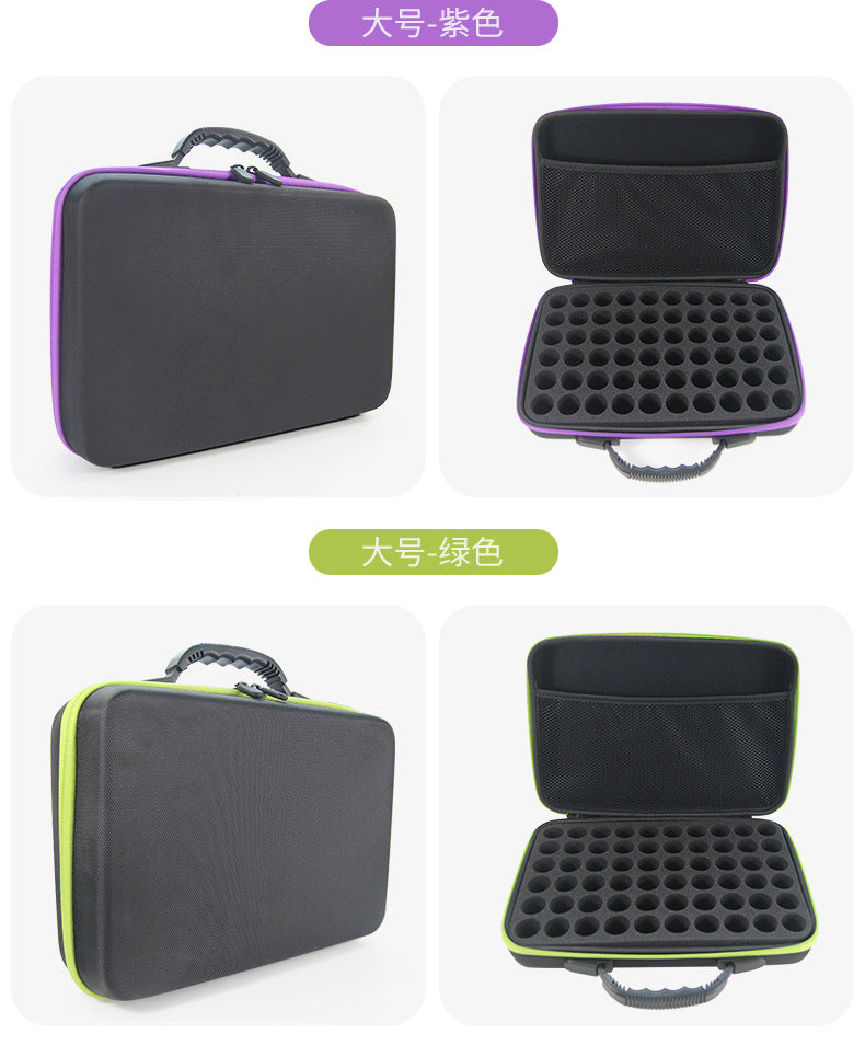 Wholesale 30/60 10ml portable EVA essential oil bag portable large capacity shockproof essential oil bottle storage bag
