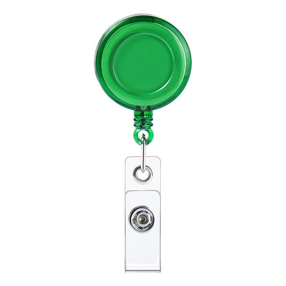 Transparent Easy Pull Buckle Doctor Nurse Breast Card Certificate Card Case Anti-loss Clip Buckle Meal Card Work Card Transparent Color Retractable Buckle
