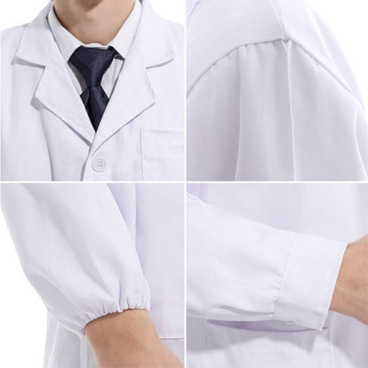 Work Clothes White Coat Doctor's Clothes Pharmacy Beauty Salon Food Factory Tooling Experimental Clothes Chef Long Sleeve White Coat