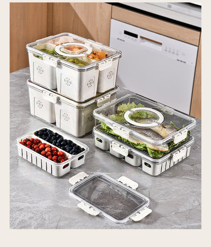 Seasoning Fresh-keeping Plastic Kitchen Sealed Box Spice Storage Box Food Grade Format Transparent Cereal Seasoning