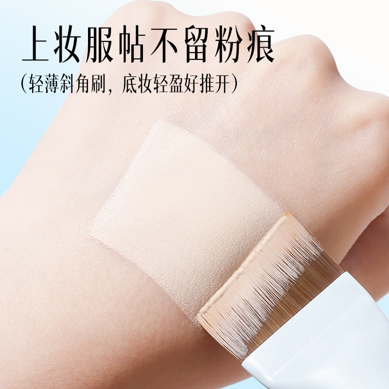 Xixi Flat Foundation Brush Ultra-Thin Flat Head Angled Makeup Brush That Doesn'T Absorb Product Concealer Makeup Brush Beauty Tool for Setting Makeup