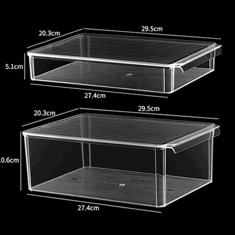 Storage box with lid storage box transparent acrylic kitchen cosmetics sundries station snacks toys clothes books