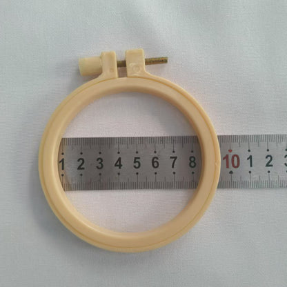 DIY embroidery ring ornaments plastic embroidery inner ring adjustable embroidery cross embroidery imitation bamboo imitation wood embroidery manufacturers wholesale
