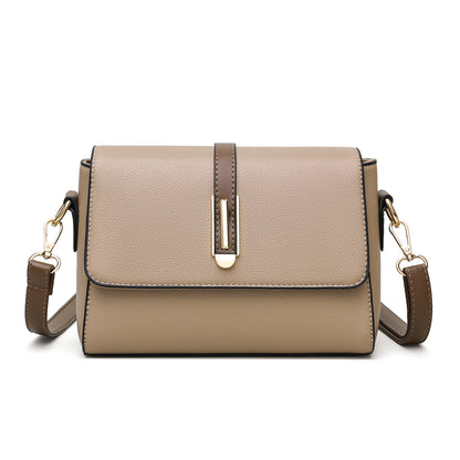Small Square Bag for Women 2026 New Fashion Soft Leather Women's Shoulder Crossbody Bag Pure Color High-Quality Texture Middle-Aged Mom Bag