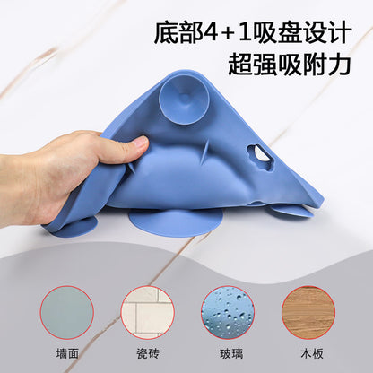 Dog Big Suction Cup Pet Anti-bite Slow Food Mat Lick Mat Silicone Slow Food Mat Cat and Dog Placemat Dog Lick Plate Food Basin